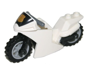 LEGO MOTOR BIAŁY - POLICYJNY