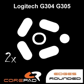 2 x CorePad Ślizgacze Logitech G304 / G305