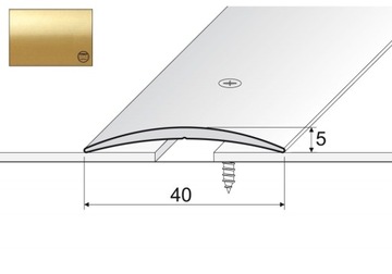 Listwa łączeniowa A13 aluminiowa 93cm ZŁOTO