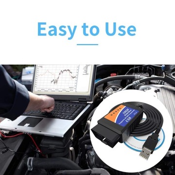 Кабельный интерфейс ELM327 OBD2 + CAN USB + ПРОГРАММА