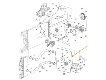 ВОДОПРОВОД GM INSIGNIA MOKKA MERIVA B 1.4 TURBO