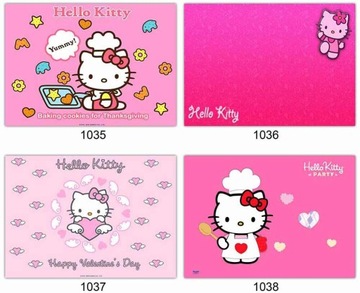 OPŁATKI na tort HELLO KITTY prostokąt, grube, 24h
