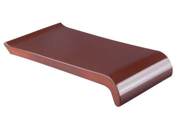 Parapety Ceramiczne Zewnętrzne 24 cm CIEMNY BRĄZ