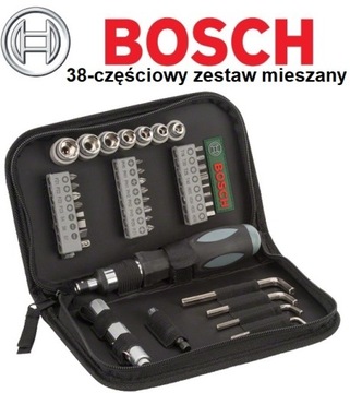 НАБОР ИЗ 38 НАСАДОК И НАСАДОК BOSCH X-LINE + МЕРА 5М