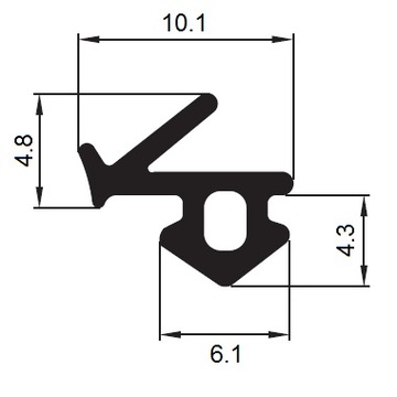 Уплотнитель оконный VEKA S-834x