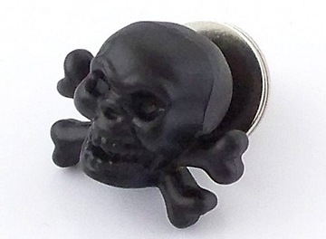 ŚRUBA DO TABLICY NAKRĘTKI CZASZKA PISZCZEL CZARNA