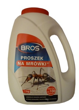 BROS ANTS POWDER 1кг АГЕНТ, препарат отравы