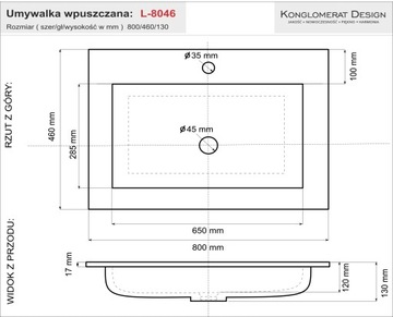 Современный умывальник Lier 80, глубокая настольная чаша