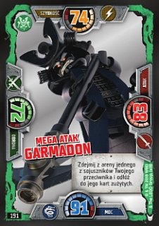 karta nr 191 Mega atak Garmadon Lego Ninjago 3