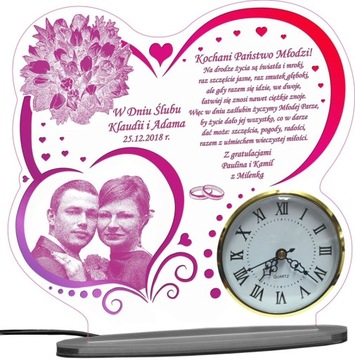 PAMIĄTKA ŚLUB PREZENT DLA PARY MŁODEJ STATUETKA XL