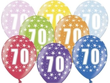 id_2292 BALON BALONY 70 TORT URODZINY LICZBA TORT