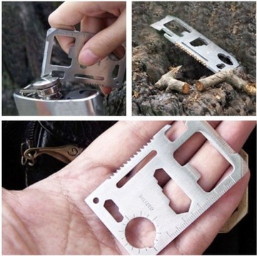 КАРТА ВЫЖИВАНИЯ Карманный нож выживания СИНИЙ