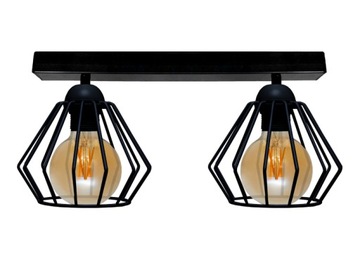 LAMPA PLAFON SUFITOWA LOFT DIAMENT RETRO EDISON