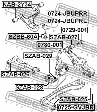 SUZUKI GRAND VITARA 06- ВТУЛКА БОЛТА