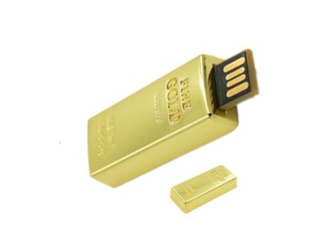 PENDRIVE USB 32 GB SZTABKA ZŁOTA BOGACTWO 24H PR