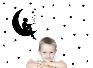 naklejki ścienne naklejka ścianę gwiazdki księżyc