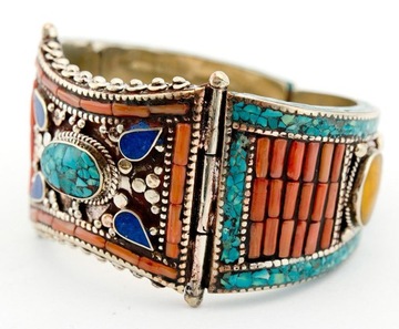 TYBETAŃSKA BRANSOLETKA - RĘKODZIEŁO UNIKAT