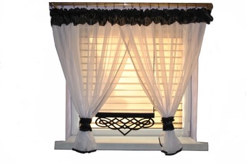 AŻUR PANEL 2 KOKONY Gotowa firanka 300/150 ażur