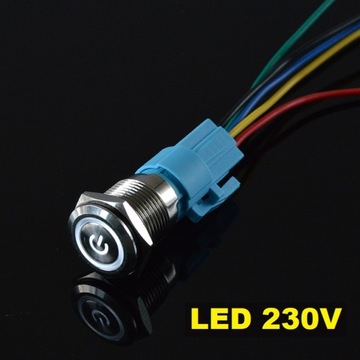 Przełącznik hermetyczny 250V 3A bistabilny 16 mm