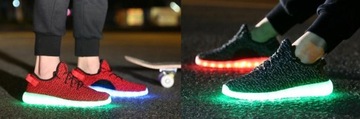 Светодиодная спортивная обувь с воздушной подсветкой 7 цветов