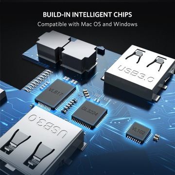 HUB Adapter UGREEN USB-C 9w1 3xUSB VGA SD RJ45