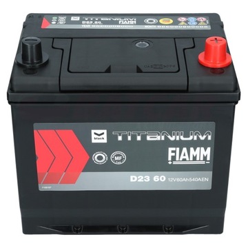 Аккумулятор FIAMM BLACK D2360 12В 60Ач 540А (EN)