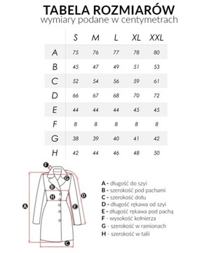 Płaszczyk Damski Kurtka z Kapturem 6806 L Czerwon
