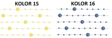 ЖЕМЧУЖНЫЕ ГИРЛЯНДЫ 1,3 М ЖЕМЧУЖНЫЕ ГИРЛЯНДЫ 20 x ЦВЕТ