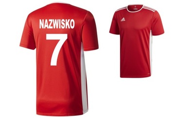 Adidas koszulka piłkarska sportowa z NADRUKIEM 140