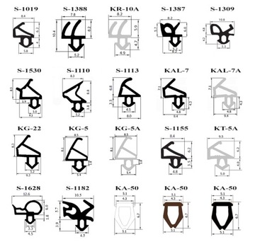 Уплотнители оконные С-1387 и С-1388