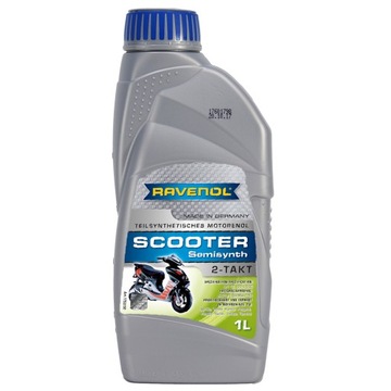 RAVENOL Scooter 2T 1L - motocyklowy olej do mieszanki do dwusuwa skuterów