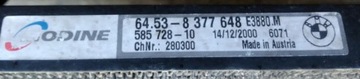 BMW X3 E46 CHLADIČ KLIMATIZACE 8377648