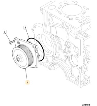 ДВИГАТЕЛЬ ВОДЯНОГО НАСОСА JCB 3CX 4CX 320/04542