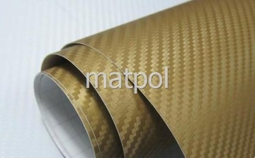 ТЕРМОПЛАСТИЧНАЯ ФОЛЬГА CARBON 3D GOLD 152 x 50 см