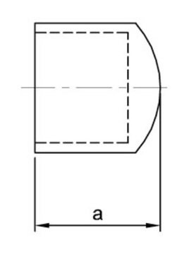 МЕДНАЯ КРЫШКА FI 15 CU