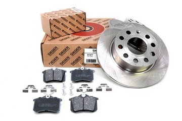 Tarcze 255mm + klocki TYŁ VW GOLF 5 V (2003-2008r)