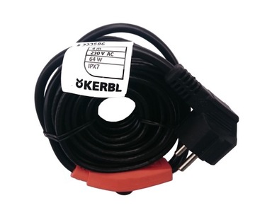 KERBL Нагревательный кабель с термостатом, 4 м, 64 Вт