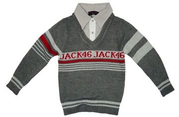 SWETEREK wyjściowy JACK46 8 ok. 122/128 cm GREY