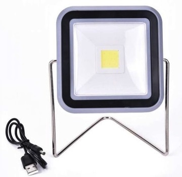 HALOGEN LED 10W USB SOLARNY AKUMULATOR NAŚWIETLACZ