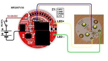 STABILIZATOR LED DRIVER SST90 XHP70 XHP50 XP-G XM-L 350-5000mA