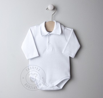 BODY POLO z kołnierzykiem CHRZEST KOSZULOBODY r 98