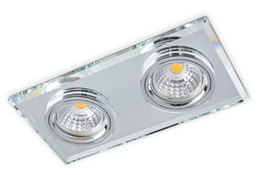 Piękna! OPRAWKA Szklana PODWÓJNA Halogen - do LED