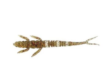FishUP Flit 4″ kolor #045 Green Pumpkin / Red