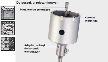 BOSCH Uchwyt SDS-plus do koronek wiertniczych M16 2608550057