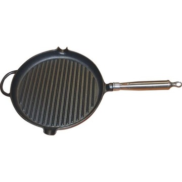 PATELNIA ŻELIWNA GRILLOWA OKRĄGŁA 28cm T-120710