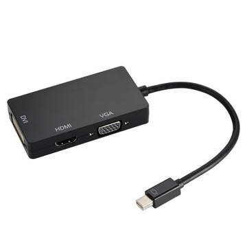 Переходник Mini DisplayPort DP на HDMI DVI VGA 3 в 1