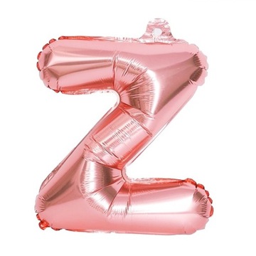 Balon Literka Litera Z Urodziny Różowe Złoto 40cm