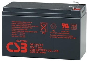 Żelowy akumulator CSB GP1272 12V 7,2 Ah APC