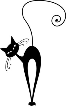 Naklejka ścienna na ścianę KOT kotek do salonu sypialni 112 cm