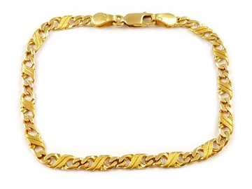Bransoletka złota ręcznie robiona śliczna pr585